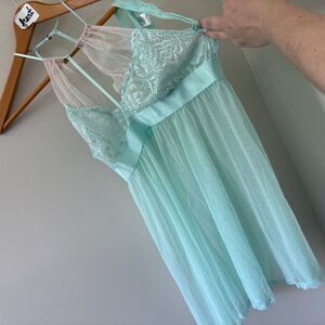 Seductivewear by Cinema Sheer Lace Lingerie Dress & Thong NWOT Women's XL